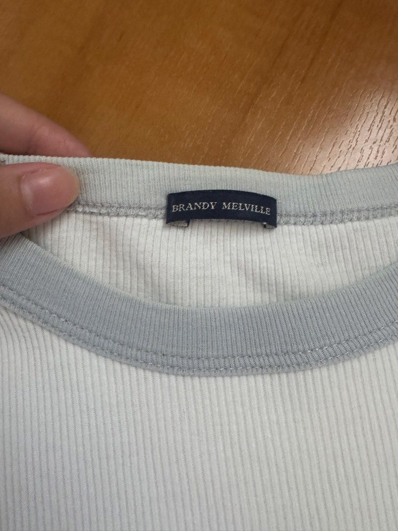 Brandy Melville Angel longsleeve (Category: Longsleeves) located in Muntinlupa City. Submitted by fufuwee (Listing ID 1467867849, Image 2). Description: From personal collection! Favorite piece of mine Ribbed cotton and stretchy airy fit. .