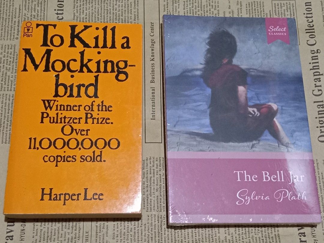 [BUNDLE] To Kill a Mockingbird and The Bell Jar (Category: Storybooks) located in Manila. Submitted by hdbookshop (Listing ID 1467981195, Image 1). Description: To Kill a Mockingbird (rare cover) The Bell Jar (brand new and sealed) ₱700 take all ⚠️SURE BUYERS ONLY Make an offer if SURE BUYER. Due to Carousell's reply qouta, only serious buyers will be replied to. 🚫NO OFFER = NO REPLY Make an offer if 100% committed in getting the book, we will r