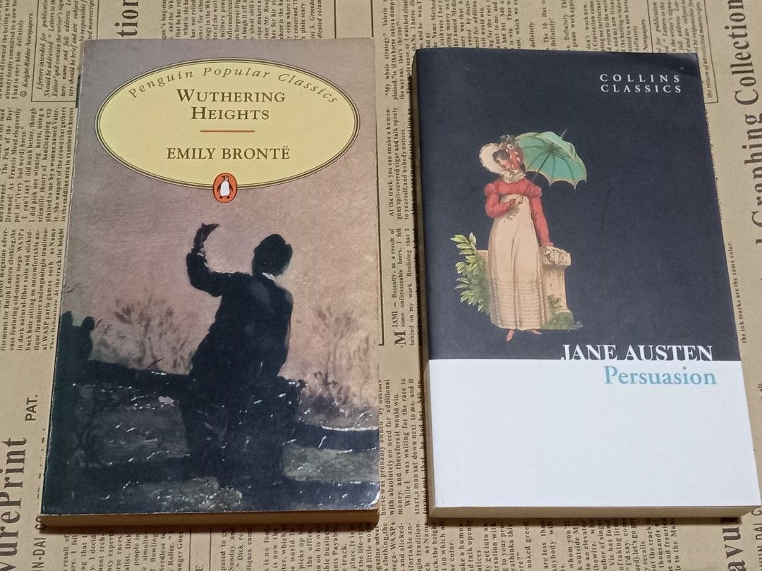 [BUNDLE] Wuthering Heights, Persuasion (Category: Storybooks) located in Manila. Submitted by hdbookshop (Listing ID 1467981527, Image 1). Description: - Bundle of 2 classic paperback novels - Includes Wuthering Heights by Emily Bronte (Penguin Popular Classics) - Includes Persuasion by Jane Austen (Collins Classics) - Ideal for literature fans, book collectors, and students ⚠️SURE BUYERS ONLY Make an offer if SURE BUYER. Due to Carousell's reply