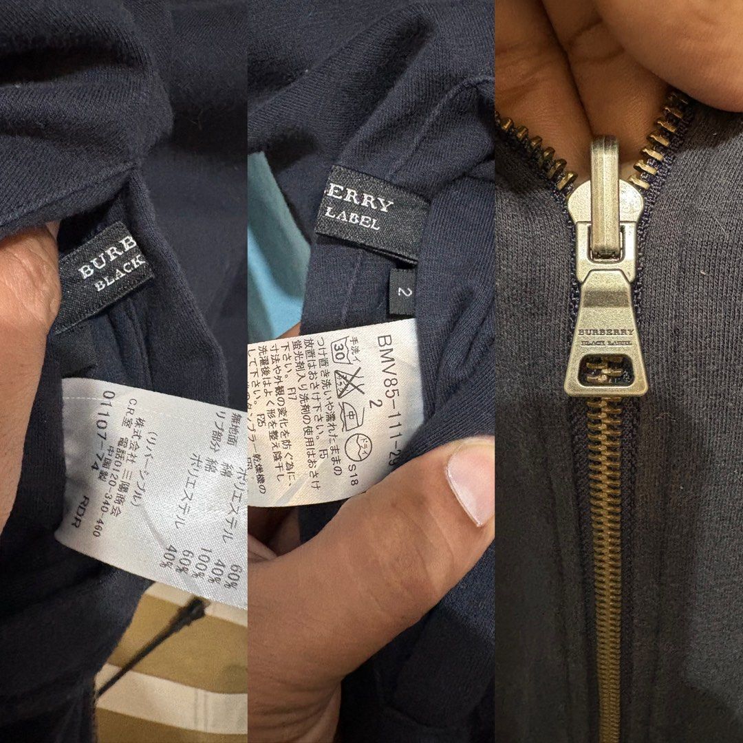 Burberry Black (Reversible) (Category: Coats, Jackets and Outerwear) located in Echague. Submitted by jake_rc (Listing ID 1467852408, Image 3). Description: Burberry Black Reversible Size 2 tag Well use with issue Dimes: Pit 18 Length 25 Sleeve 24 Shoulder 17.5 Issue: runs sa isabg side see photos Price 1000 plus SF.