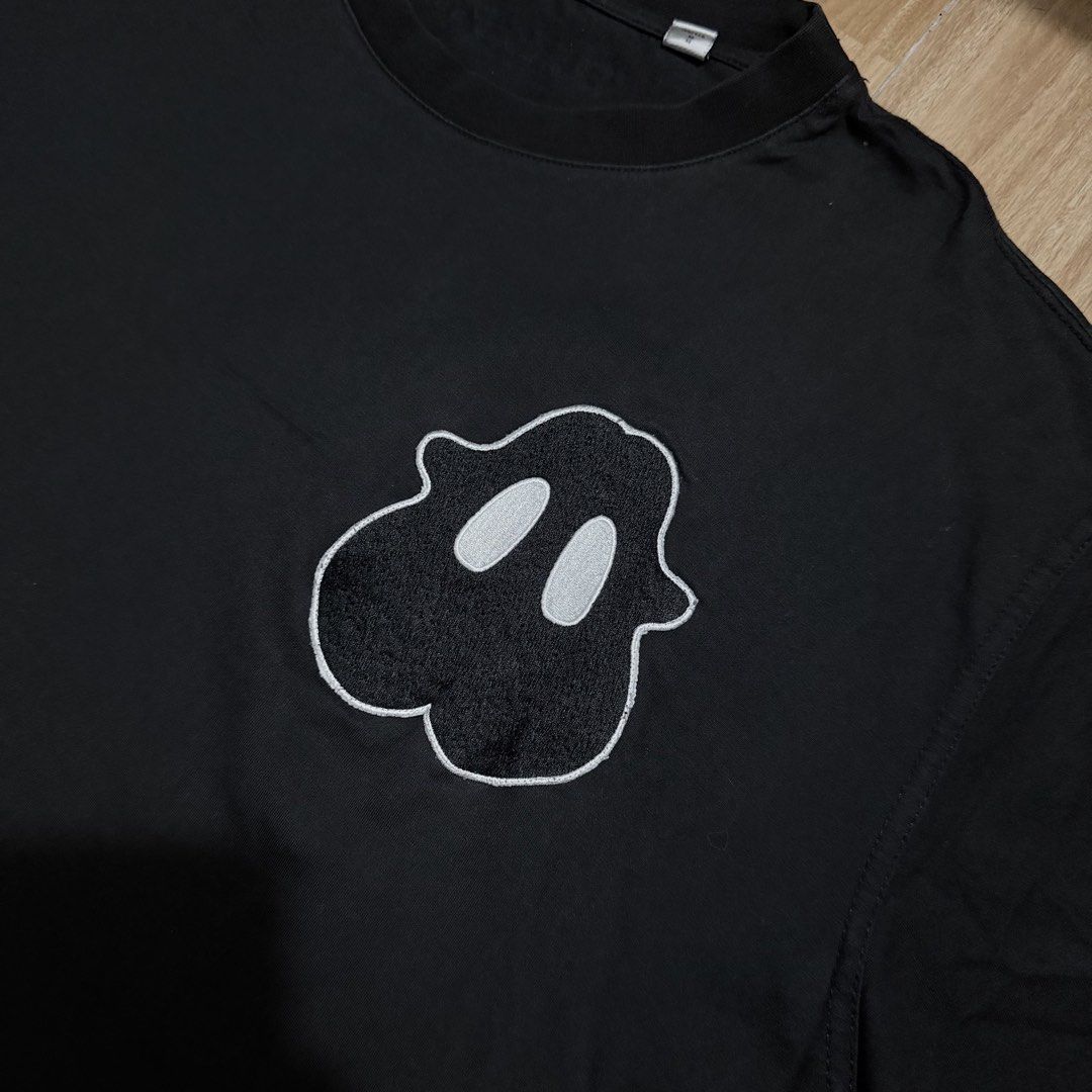 Burberry Black T-Shirt with Ghost Patch (Category: Shirts) located in Angeles City. Submitted by gooddealsbytey (Listing ID 1468007764, Image 2). Description: Width: 23 | Length: 27.5 Off/Legit.