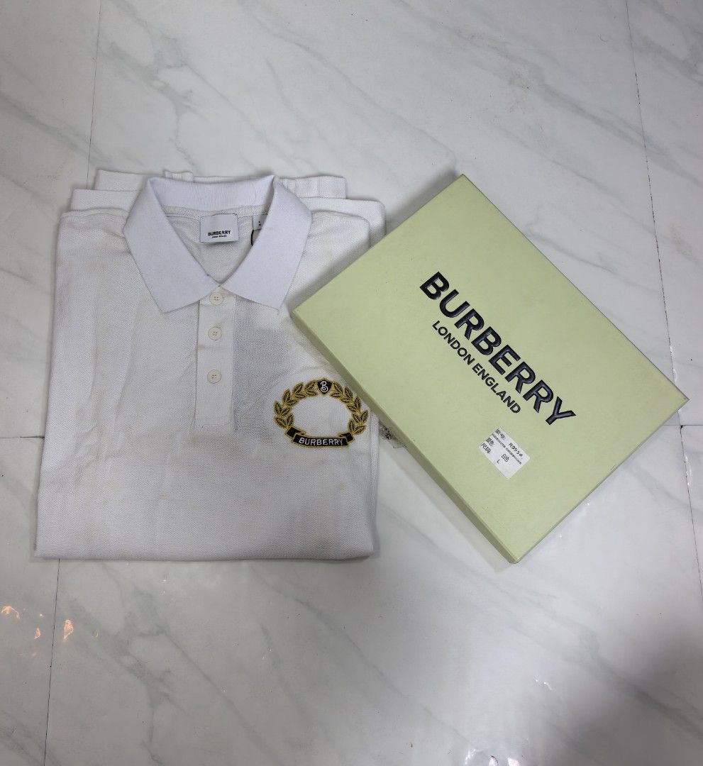 Burberry polo shirt (Category: Luxury Apparel) located in Baguio. Submitted by ashzachary (Listing ID 1467961966, Image 1). Description: Burberry polo shirt Condition :Excellent condition Color rate 10/10 Size :large Inches:W22/30 No issues No flaws Super ganda sa personal Pm. More details Good quality Plsss 📌No Bogus 📌No return MOP What you see is what you get PALAWAN, CEBUNA GCASH AND BDO Reminder😊 We're selling thrifted clothes so please ma
