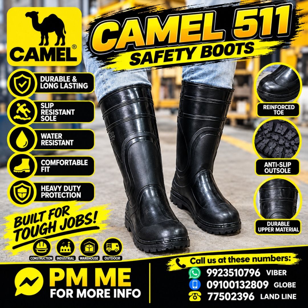 CAMEL 511 (Category: Home Improvement Tools & Accessories) located in Pasig City. Submitted by cruzmia.825 (Listing ID 1467844041, Image 1). Description: ✅ Guaranteed lowest price ✅ Quality products ✅ Big discount for bulk orders ✅ 100% LEGIT TRUSTED SUPPLIER! ✅ With Complete Legal Documents ✅ BIR Registered We Supply All Kinds Of PPE Supplies, Raincoat, Hard Hat, Cooler Box, Plastic Trash Bin, Road Barriers, Kayak Boats, Crystal Kayak, Traffic C