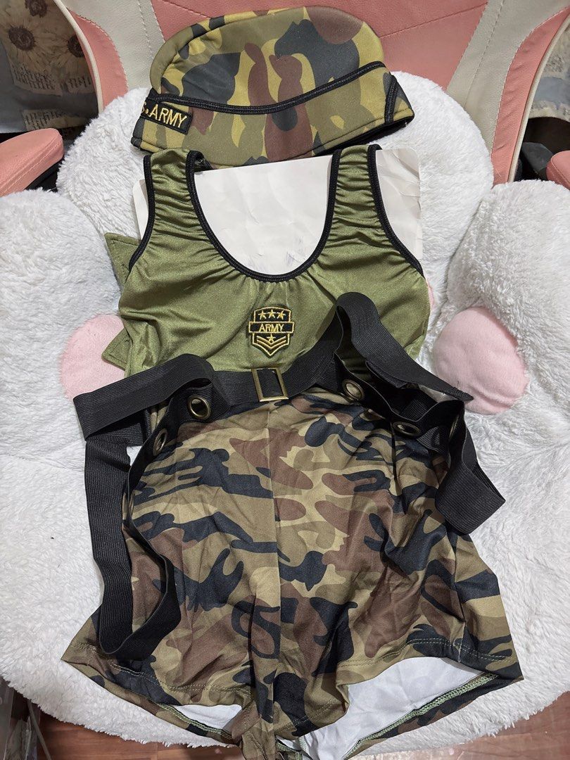 camouflage lingerie (Category: Undergarments & Loungewear) located in Manila. Submitted by nagusamero (Listing ID 1468034207, Image 1). Description: 📌 strictly no haggling 📌 No ww 📌 never use not my size 📌 XS-S 📌 washed .