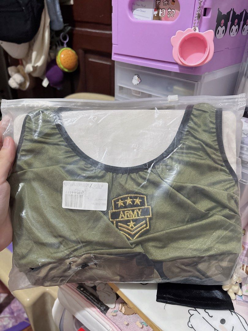 camouflage lingerie (Category: Undergarments & Loungewear) located in Manila. Submitted by nagusamero (Listing ID 1468034207, Image 2). Description: 📌 strictly no haggling 📌 No ww 📌 never use not my size 📌 XS-S 📌 washed .