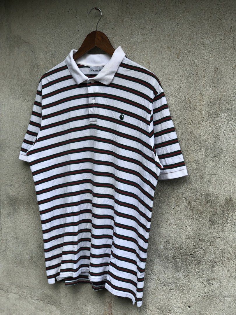 CARHARTT🔥🔥🔥 (Category: Activewear) located in Cebu City. Submitted by jeboxjayveejebo (Listing ID 1467972061, Image 3). Description: CARHARTT WIP S/S OAKLAND POLO🔥🔥🔥 ‎W📏21 ‎L📏29 ‎▪️Color rate-9.5/10 ‎▪️Condition rate-9.5/10 ‎▪️Issue-WASHABLE YELLOW STAIN ON COLLAR (SEE LAST ICTURE)‼️ ‎ASNEW CONDITION🔥 ‎DM FOR THE CLAIM PRICE🏷️ ‎ ‎Message us for more questions or reservations. ‎💡Actual color may vary due to lighting ‎ ‎DISCLAIMER ‼️do n