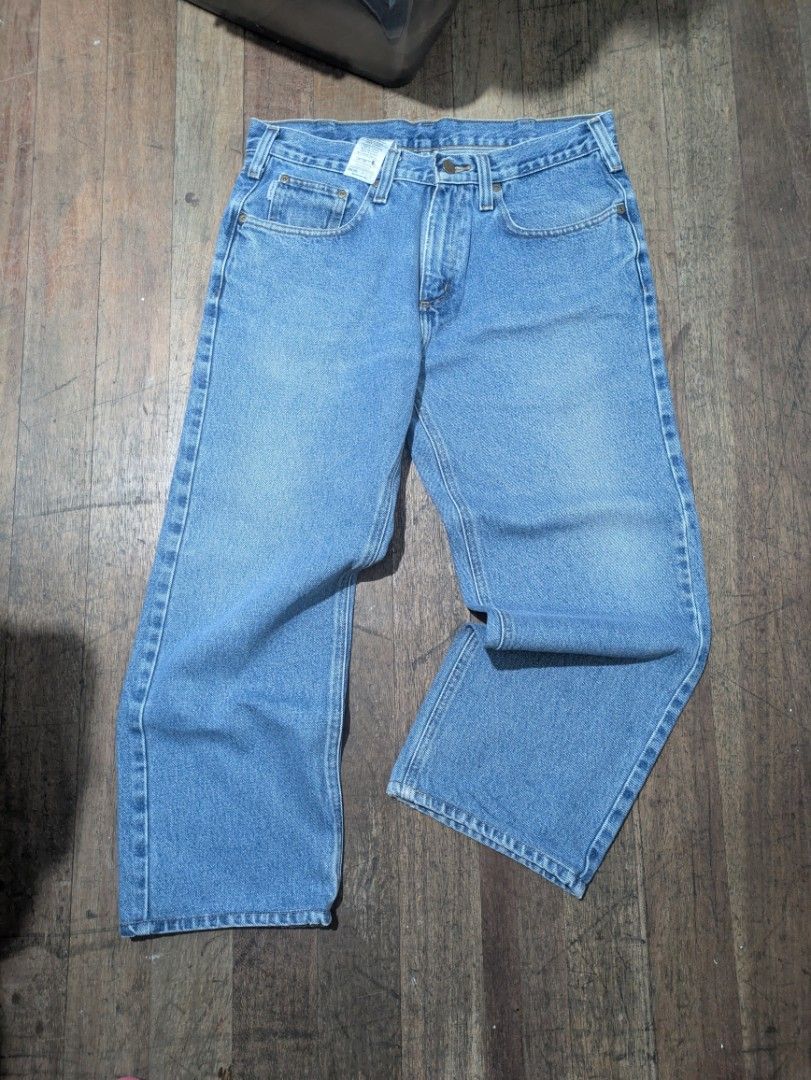 Carhartt B460 pants (Category: Jeans) located in Quezon City. Submitted by 420.420 (Listing ID 1467995096, Image 2). Description: For sale Carhartt B460 pants 34 waist 35 length (altered length) 9 hem Php 1k Qc loc.