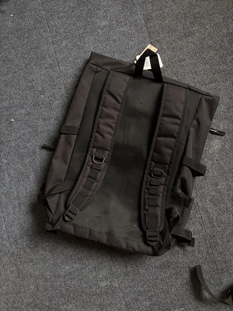 Carhartt WIP Philis Backpack Black (Category: Backpacks) located in Manila. Submitted by toys_hats005 (Listing ID 1467961032, Image 2). Description: - Brand: Carhartt WIP - Color: Black - Condition: Brand new with original tags attached - Storage: Spacious main compartment with zipper closure - Pockets: Multiple front pockets (velcro and zip) plus side mesh pocket - Comfort: Padded shoulder straps and breathable mesh back panel - Material: Durabl