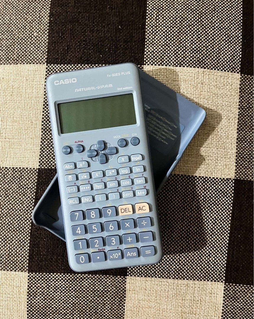 Casio Scientific Calculator (fx-82ES PLUS) (Category: Stationery & School Supplies) located in Caloocan City. Submitted by lovedbyzee (Listing ID 1467878788, Image 1). Description: ₊˚⊹♡ ➔ Authentic Casio Scientific Calculator ₊˚⊹♡ ➔ fx-82ES PLUS in Blue ₊˚⊹♡ ➔ Features 252 built-in functions, Natural Textbook Display (Natural-V.P.A.M.), and a high-resolution dot-matrix screen. ₊˚⊹♡ ➔ Condition: Excellent preloved condition—fully functional and we