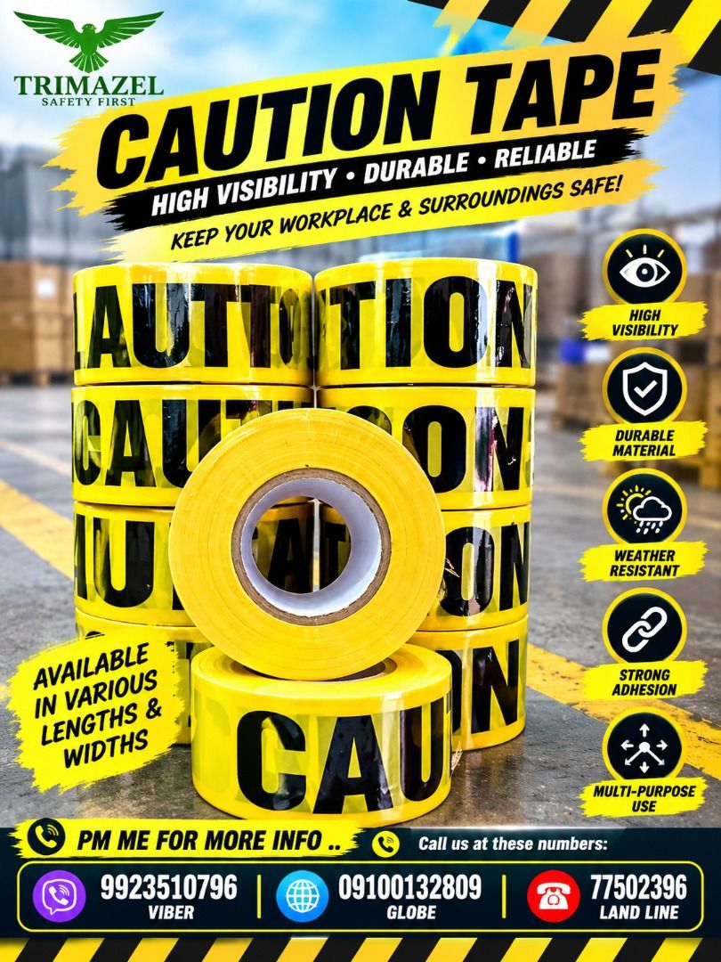 CAUTION TAPE (Category: Looking For) located in Pasig City. Submitted by cruzmia.825 (Listing ID 1467844579, Image 1). Description: ✅ Guaranteed lowest price ✅ Quality products ✅ Big discount for bulk orders ✅ 100% LEGIT TRUSTED SUPPLIER! ✅ With Complete Legal Documents ✅ BIR Registered We Supply All Kinds Of PPE Supplies, Raincoat, Hard Hat, Cooler Box, Plastic Trash Bin, Road Barriers, Kayak Boats, Crystal Kayak, Traffic Cone, T-Bollards & All 