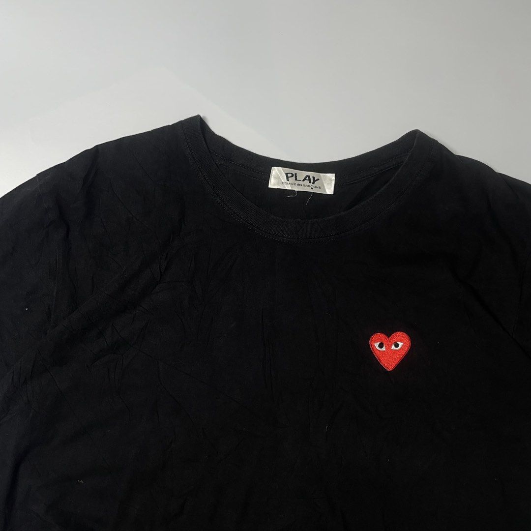CDG PLAY (Category: Formal Shirts) located in Cavite. Submitted by ferrerapparel. (Listing ID 1467853603, Image 3). Description: Excellent condition Color rate:9.5/10 M-L Need wash.