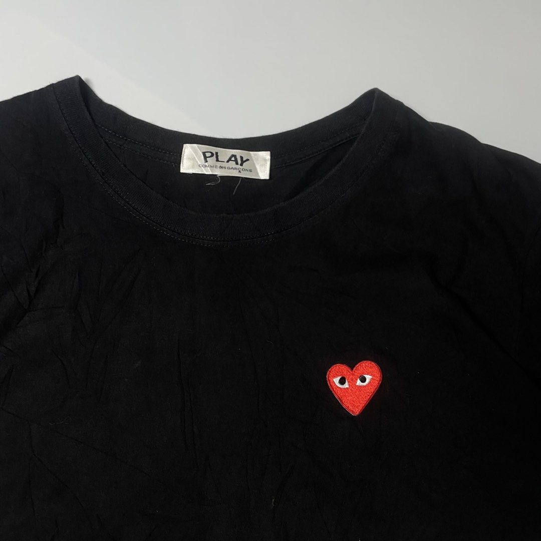 CDG PLAY (Category: Formal Shirts) located in Cavite. Submitted by ferrerapparel. (Listing ID 1467853603, Image 1). Description: Excellent condition Color rate:9.5/10 M-L Need wash.