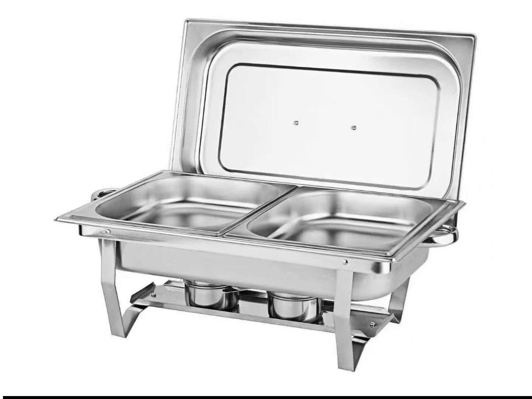 Chafing Dish (Category: Food Organization & Storage) located in Manila. Submitted by yzcartph (Listing ID 1467964904, Image 2). Description: CHAFING DISH SINGLE ： 980 DOUBLE ： 1180 3 pans ： 1380.