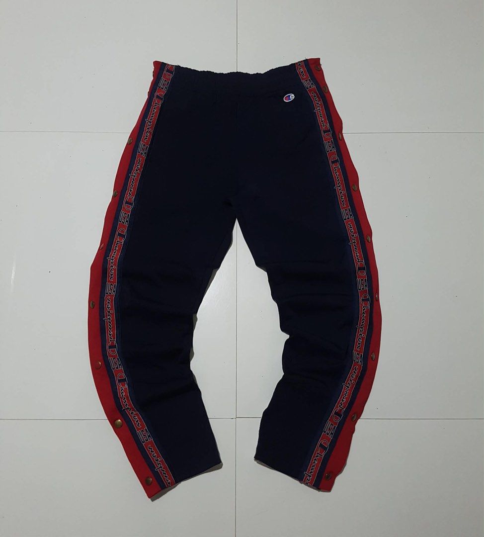 Champion track pants (Category: Announcements) located in Imus. Submitted by gabrielseth_12 (Listing ID 1467854332, Image 1). Description: Champion track pants Size small on tag (28 to 30 waistline) No issue Excellent condition 200 +shipped Imus cavite location.