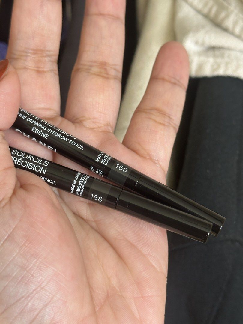 Chanel Stylo Eyebrow Microfine Defining Pencil (Category: Makeup) located in Manila. Submitted by msjanica (Listing ID 1467891246, Image 2). Description: - brand new no box. - 100% guaranteed authentic. - ₱1,600 each. - shade: 158 - brun profond | 160 - ebene 📍Location: Pandacan, Manila. — can ship nationwide via j&t (shipping fee to be shoulder by the buyer) .
