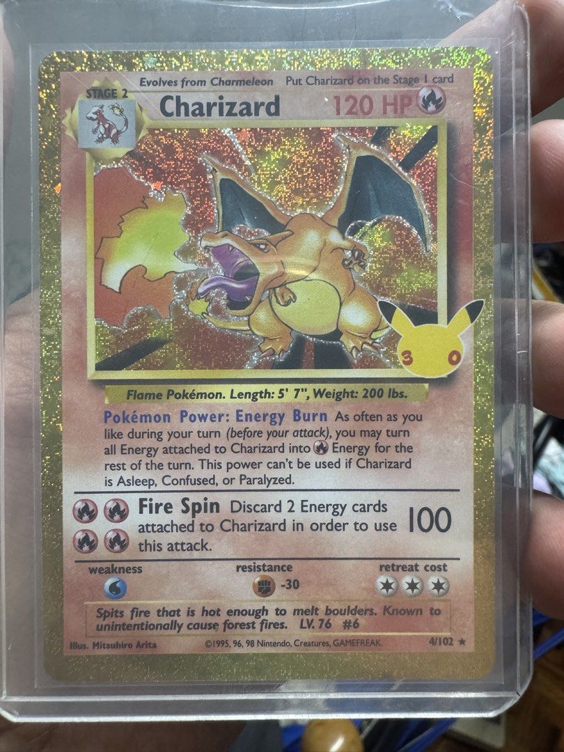 Charizard (Category: Raw Singles) located in Quezon City. Submitted by edrickcu (Listing ID 1467892830, Image 1). Description: Charizard 30th Open for offers! Rfs: pang MRI.