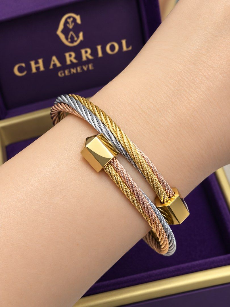 Charriol Bangle- Triquetra (Category: Bracelets) located in Makati City. Submitted by lambogirl (Listing ID 1467867453, Image 1). Description: #Charriolph 2026 New Collections!!! ✅100% authentic/Brand New ✅ Comes Complete with International warranty and authenticity card. ✅ Free Lifetime Cleaning inside Charriol Boutique. ✅Open for cash/Lay away 1-2 months no interest. ✅ Free Shipping within NCR, or pick up (Makati).