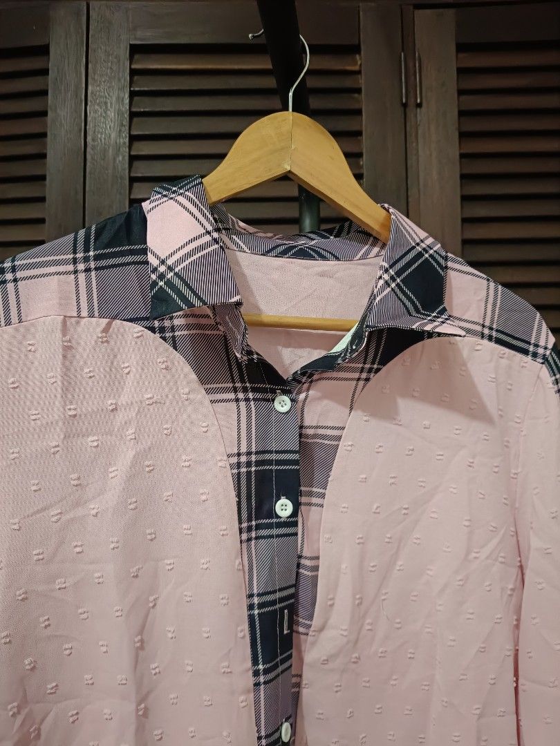 Checkered Pink Longsleeved (Category: Longsleeves) located in Manila. Submitted by byjrb (Listing ID 1468040388, Image 3). Description: 🛍️ Brand-new items from SHEIN, Emery Rose, Zaful & more! Size : Large 📦 Shipping: LBC / J&T / Lalamove 💸 MOP: GCash / BPI only DM for inquiries! 💌.