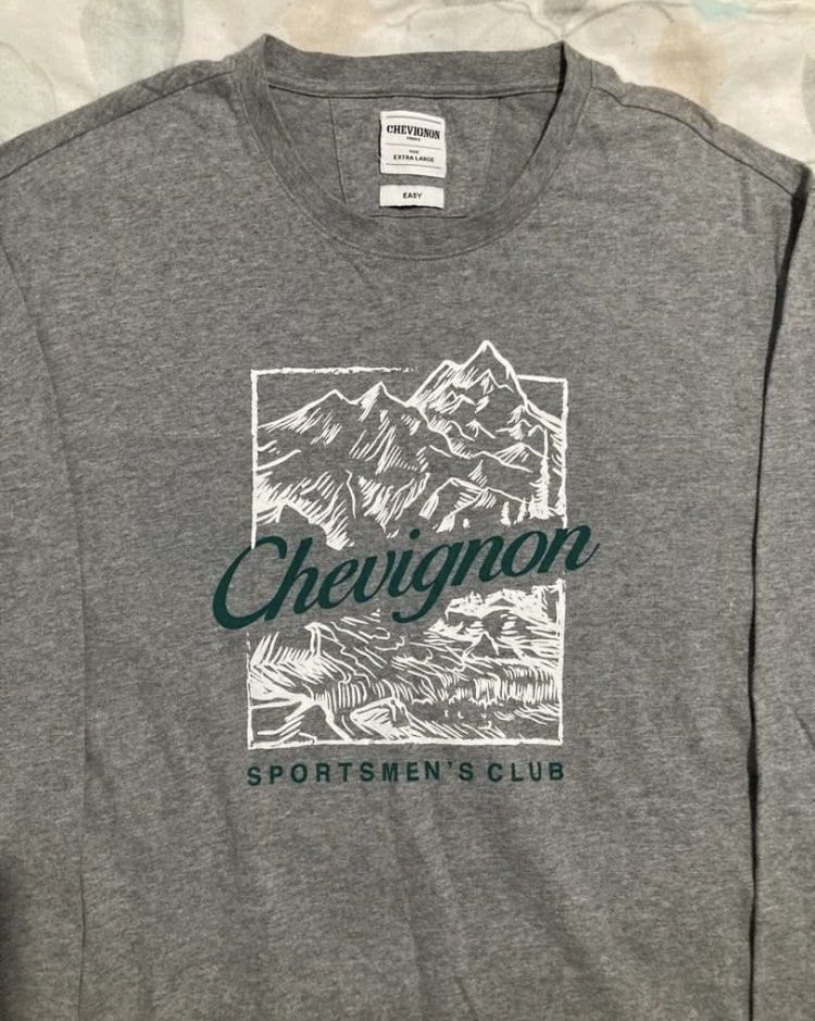 CHEVIGNON GRAY PULLOVER (Category: Coats, Jackets and Outerwear) located in San Pablo. Submitted by wbcollectionph (Listing ID 1468029674, Image 1). Description: CHEVIGNON GRAY PULLOVER | SWEATER | JACKET | BOMBER JACKET | OUTERWEAR Size: XL W L no issue Very good condition 10/10 Price: 999 Note: * Make reading a habit. * Please manage your expectations since the items are preloved/ thrifted * All items are washed before selling. * Lighting may v