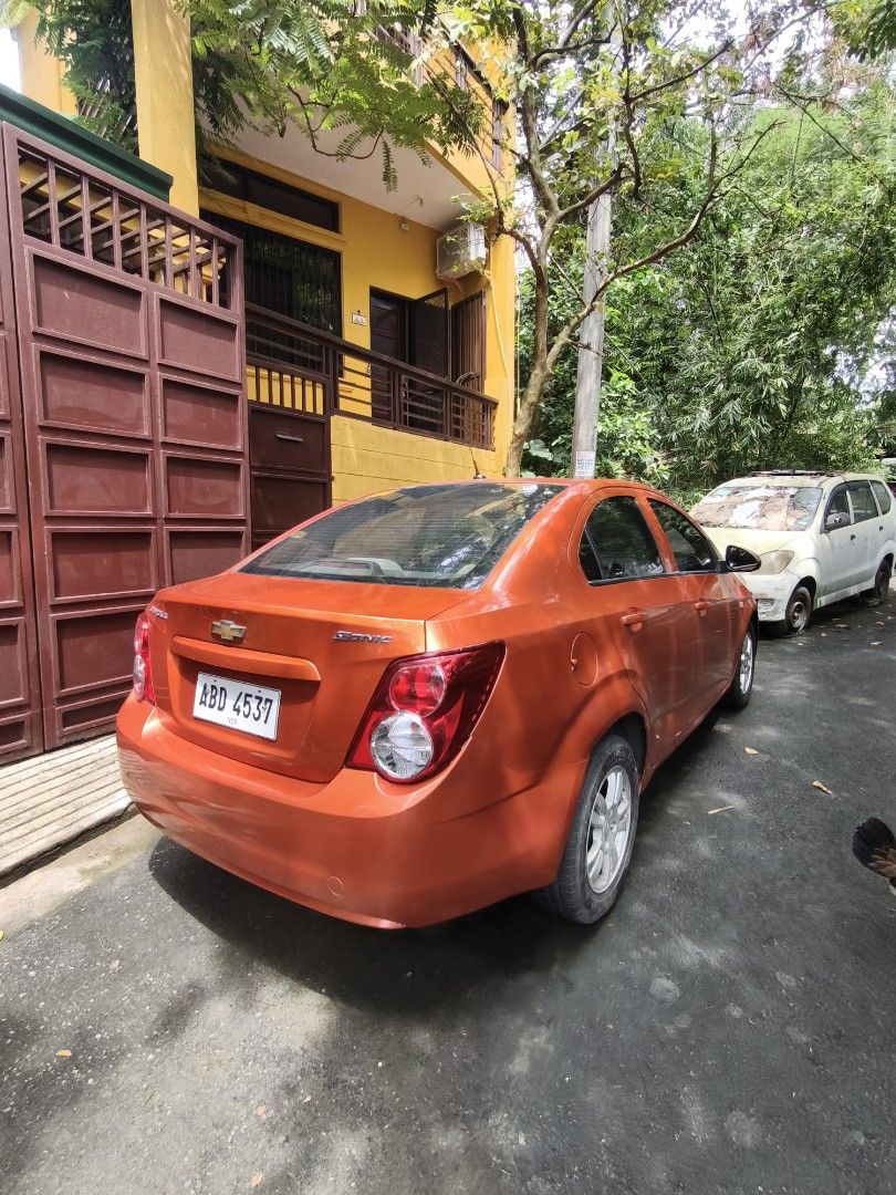 Chevrolet Sonic 1.4 LTZ (A) (Category: Used Cars) located in Manila. Submitted by demcymohko (Listing ID 1467923820, Image 1). Description: all working .minor scratches and dents! pm !.