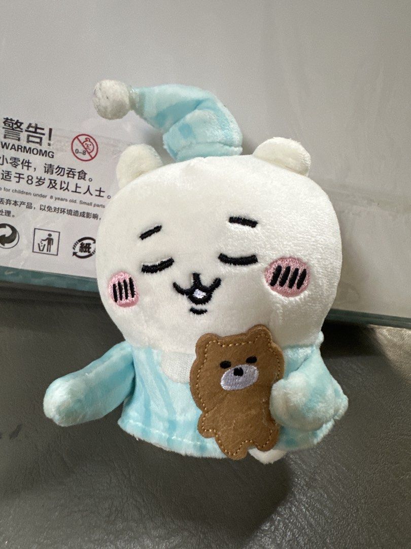 Chiikawa pajama (Category: Plushies & Soft Toys) located in Cainta. Submitted by shopbyyna (Listing ID 1467878759, Image 1). Description: - Super soft white plush bear Not sure if Auth no tag As is. But cute & like new.