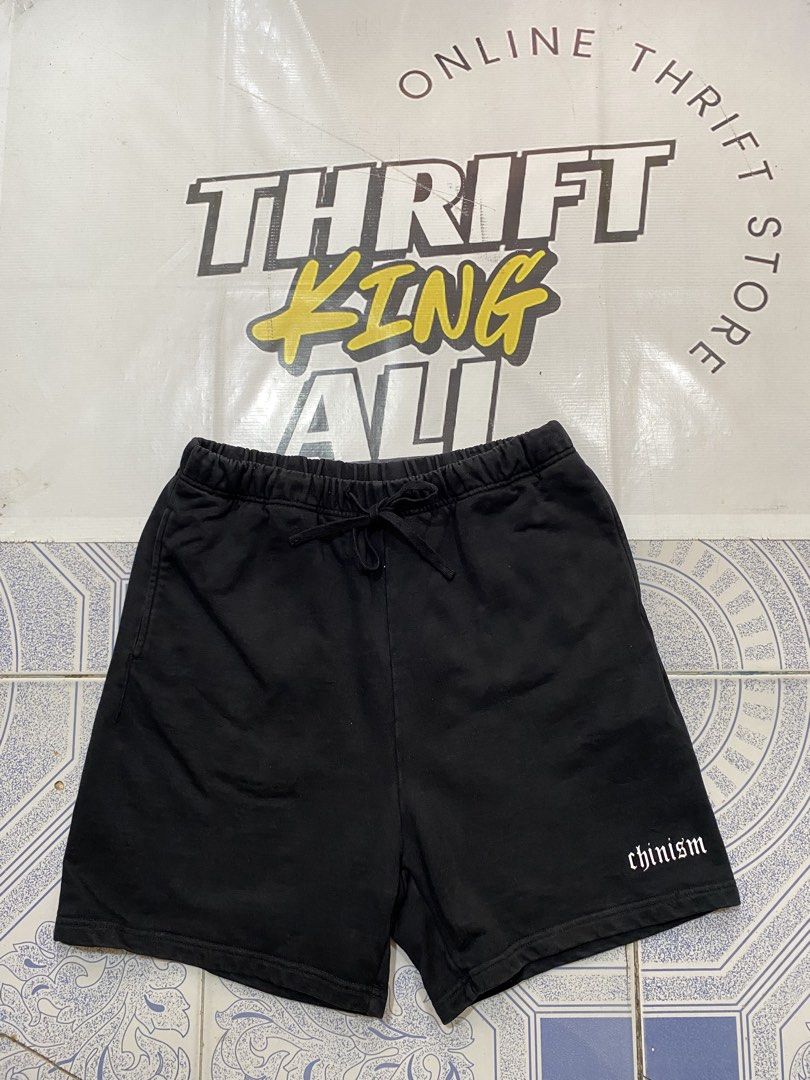 Chinism Sweat Short (Category: Shorts) located in Rosario. Submitted by thrift_king_ali (Listing ID 1467857123, Image 1). Description: Chinism XL on tag Dimes: W-30 to 38 L-18 no issue excellent condition 350+sf.