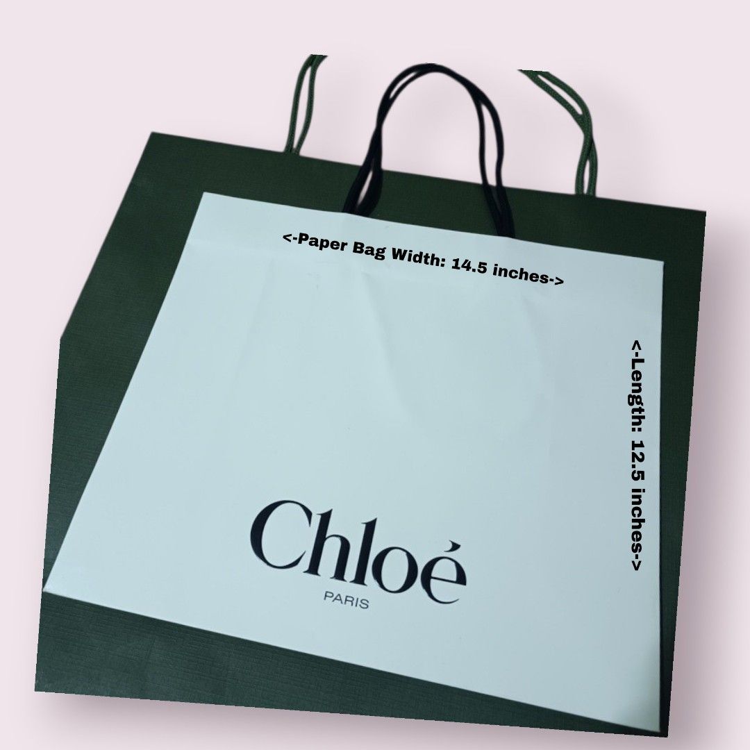 Chloe White Paper Bag (Category: Everything Else Others) located in Bacoor. Submitted by nineties_kid (Listing ID 1467908850, Image 2). Description: >===> Chloe White Paper Bag Bag width: 14.5 Bag length: 12.5 Space: 5.5 _________________________ -Modes Of Delivery: J&T/Lalamove/ LBC (Cash on Pick-up/COD) -Meet-up (Bacoor Cavite Area/Mandaluyong-Shaw,Hulo,Makati Ave) -Modes Of Payment: GCASH NO LAST MINUTE CANCELLATION AND JOY RESERVER WILL BE RE