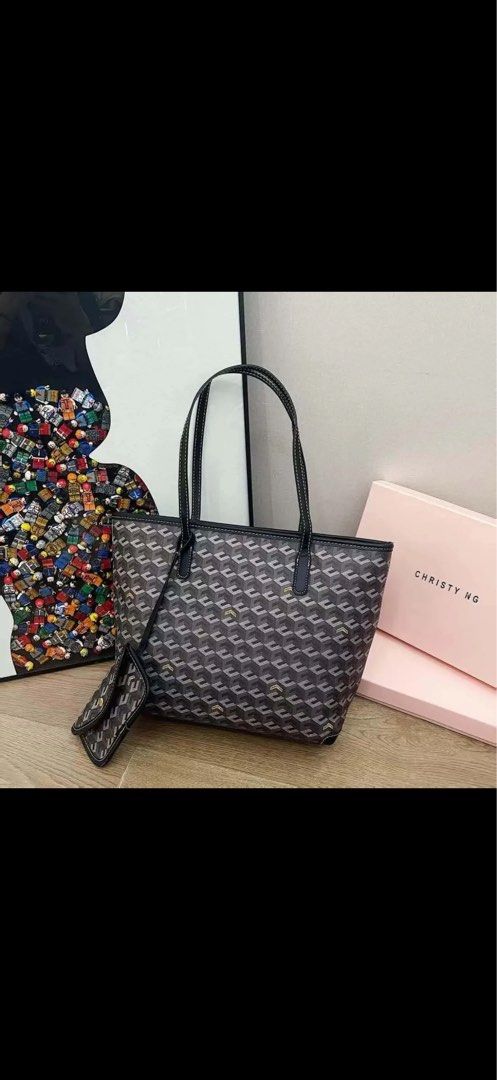 Christy Ng Tote Bag with Pouch (Category: Tote Bags) located in Paranaque City. Submitted by clxsetfinds.co (Listing ID 1467870432, Image 2). Description: With box & dust bag • add 65 paper bag ₱999 each ₱850 - min 10’.