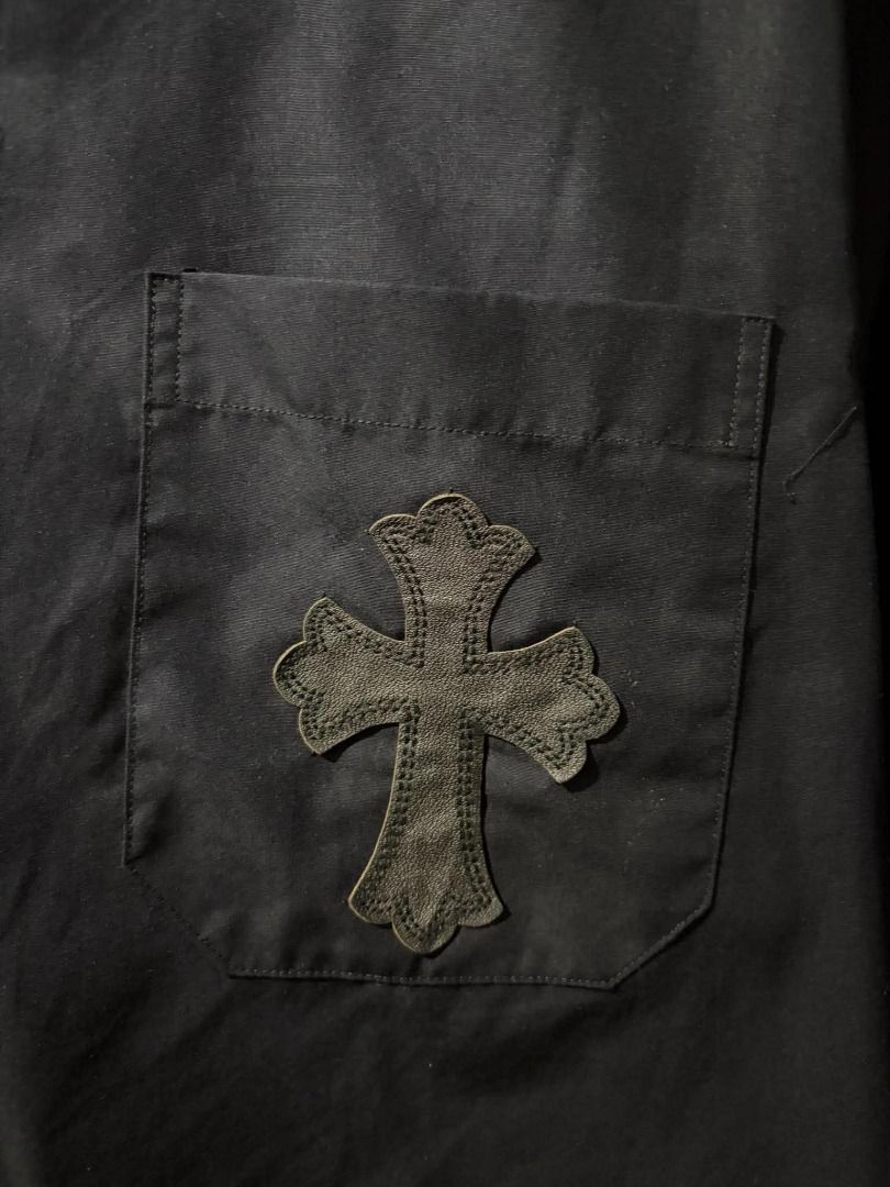 Chrome Hearts Leather Patch Pocket Tshirt - Short Sleeve (Category: Tshirts & Polo Shirts ) located in Caloocan City. Submitted by blackrainxd (Listing ID 1468026277, Image 3). Description: Excellent Condition Size L on tag Width 22 Length 28 Color rate 9.5/10 No issue Off only 750 shipped Tuguegarao City, Cagayan 📍.