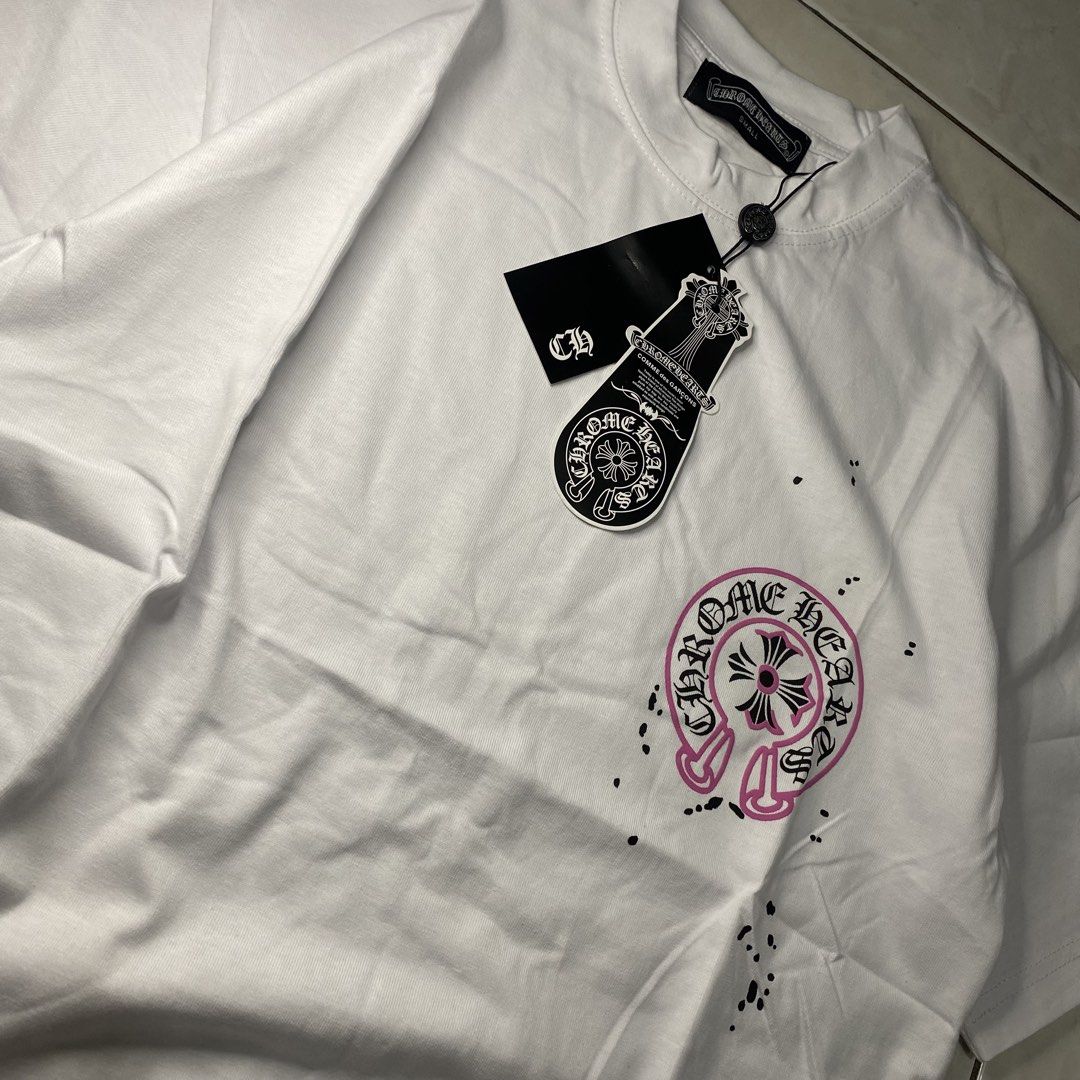 Chrome Hearts Pink (Category: Activewear) located in Bacoor. Submitted by fitcart (Listing ID 1467951696, Image 2). Description: Size: S Dimes: 26 × 19 Fabric: Cotton Condition: Good Condition Color Rate: 9/10 Issue: None Price: ₱350.