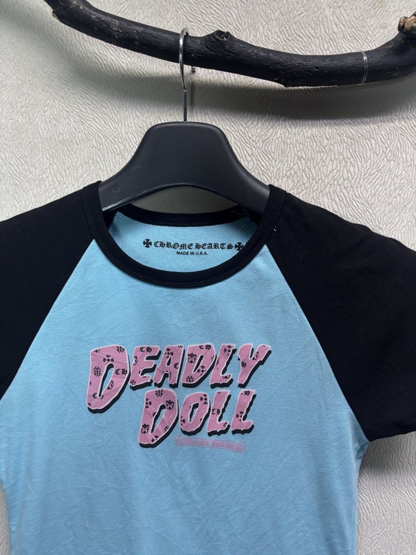Chrome Hearts x Deadly Doll (Category: Shirts) located in Baybay. Submitted by thrift.ed2023 (Listing ID 1468011034, Image 2). Description: Chrome Hearts x Deadly Doll Small 15x19 No Issue Good as New .
