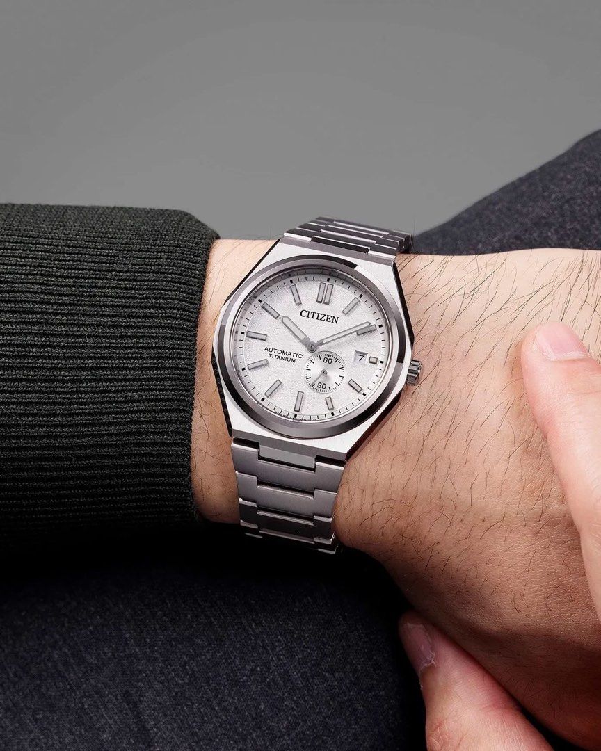 Citizen Zenshin NJ0180-80A (Category: Luxury Watches) located in Manila. Submitted by seikowatchfactory (Listing ID 1467872027, Image 3). Description: Model: NJ0180-80A Price: 23995 pesos Specifications: Caliber 8213 Automatic Movement Super Titanium Case and Bracelet Case Diameter: 40.5mm Case Thickness: 11.3mm Weight: 99g 100m Water Resistance Sapphire Glass Textured White Dial Seller is Authorized Dealer of Japanese Watches Package comes with 