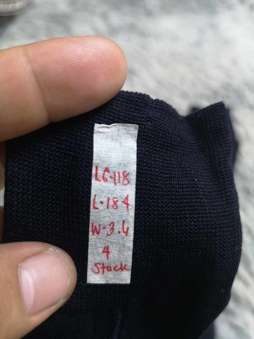 Classic Black Dress Socks (Category: Socks) located in Santa Cruz. Submitted by jmy_surplus.2 (Listing ID 1467974881, Image 2). Description: Size ; L- 18.4 W - 3.6 Color ; Black Type ; Socks Brand ; No brand Material ; Cotton Style ; Black Cotton Socks LG 118 JMY 3 Batch #225.
