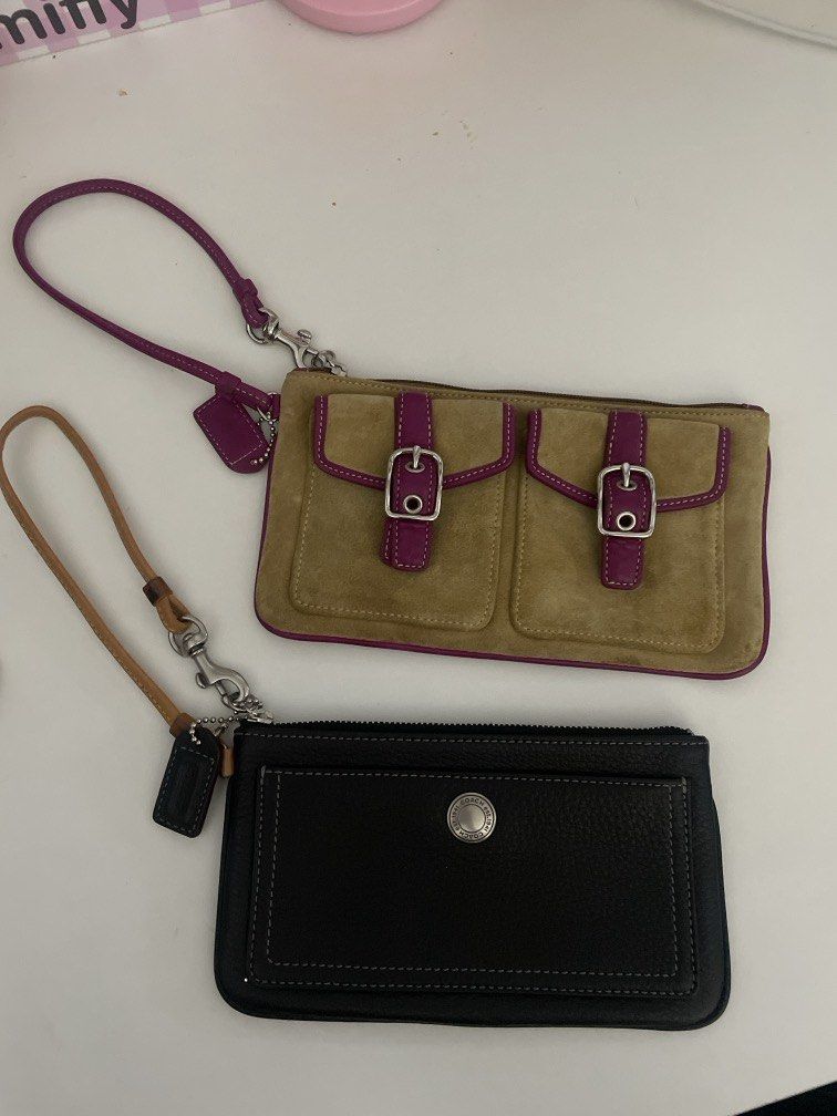 Coach Wristlet sold each or can do bundle (Category: Luxury Bags & Wallets) located in Bacolor. Submitted by louiviellefinds (Listing ID 1467876539, Image 1). Description: Black 3500 Suede 3500.