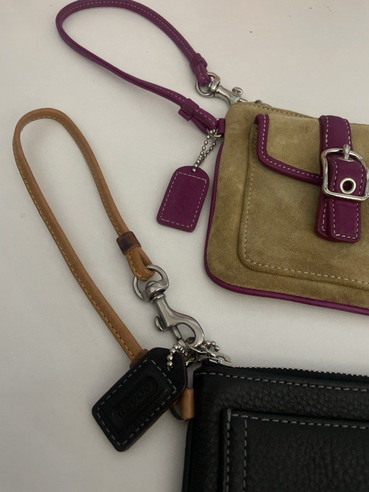 Coach Wristlet sold each or can do bundle (Category: Luxury Bags & Wallets) located in Bacolor. Submitted by louiviellefinds (Listing ID 1467876539, Image 2). Description: Black 3500 Suede 3500.
