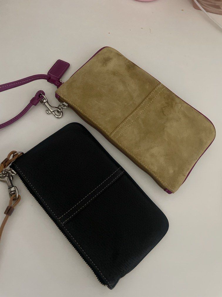 Coach Wristlet sold each or can do bundle (Category: Luxury Bags & Wallets) located in Bacolor. Submitted by louiviellefinds (Listing ID 1467876539, Image 3). Description: Black 3500 Suede 3500.