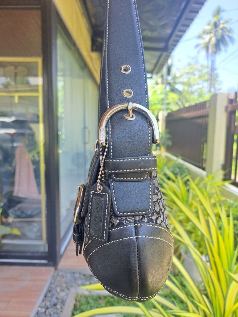 Coach Y2K Signature Soho Bag (Category: Luxury Bags & Wallets) located in Tagum. Submitted by luxestreetbags (Listing ID 1468057002, Image 3). Description: So pretty 😍😍 💠💠💠 Authentic/Original 💠💠💠 Coach Y2K Signature Soho Grey Black Bag, Pre-owned‼️‼️👜👜 Inclusions: ✅️ Generic Dustbag ✅️ COA (to be provided) ✅️️ Paypal fee/deduction ➕️ shipping fee depends on the country through DHL. Tariff is excluded. Please check your recent address if
