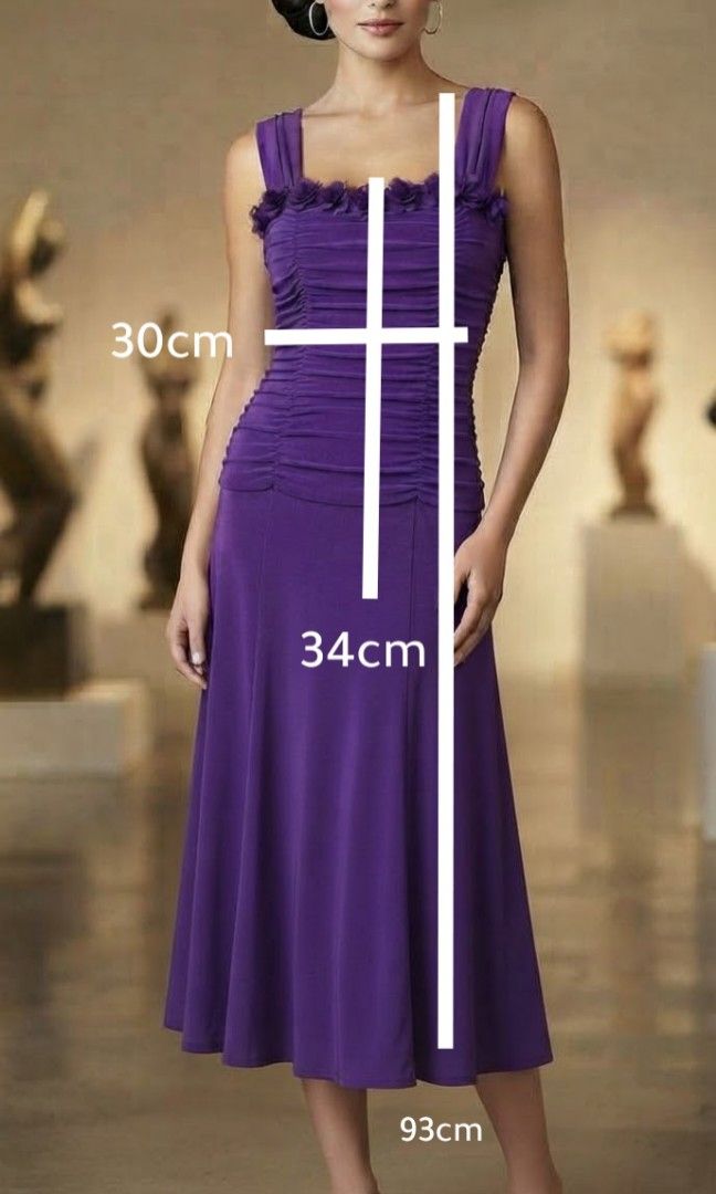 Cocktail Purple Dress (Category: Evening dresses & gowns) located in Las Pinas. Submitted by apples_here (Listing ID 1466801693, Image 3). Description: New. Flowing skirt Stretched torso top Adjustable strap Hanging chest design can be used in different styles.