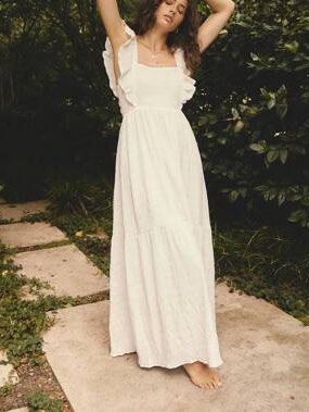 Coco Cabaña White Long Eyelet Flowy Dress (Category: Dresses) located in Binan City. Submitted by myprelovedhaul (Listing ID 1467959311, Image 1). Description: fits xs to large frame - no when worn photos! - last price posted! - please message only if sure buyer! - limited replies only. - Available unless mark as sold. - Ship via j&t or lalamove for same day. -Mode of payment: Gcash 📍Biñan Laguna .