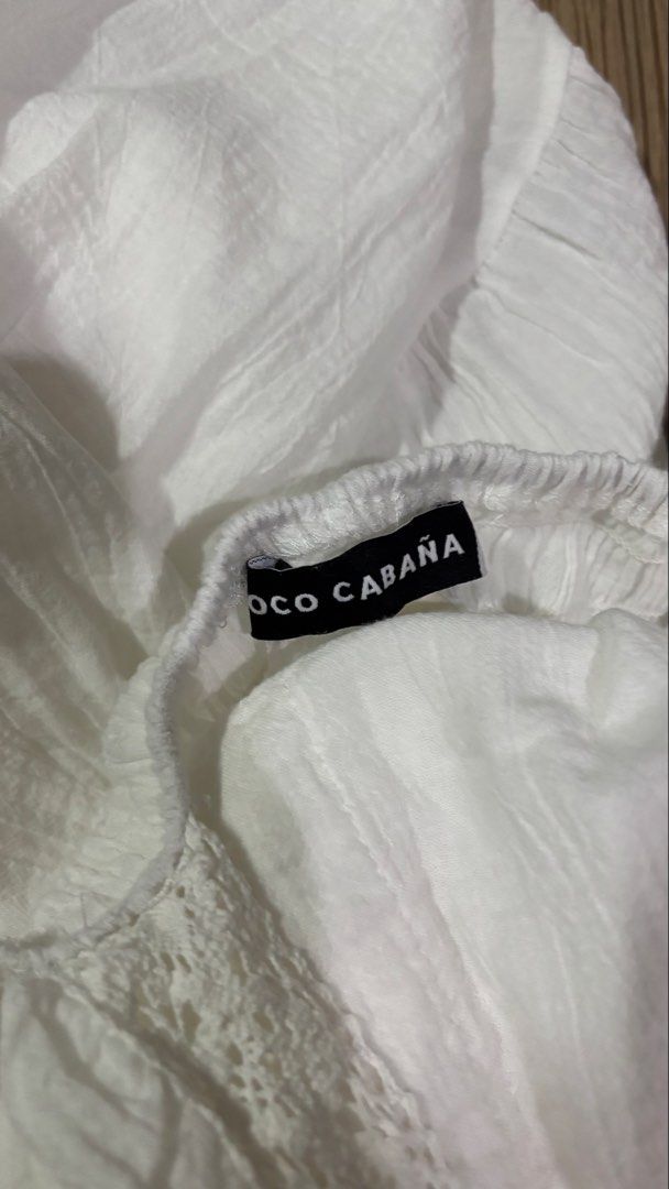 Coco Cabaña White Long Eyelet Flowy Dress (Category: Dresses) located in Binan City. Submitted by myprelovedhaul (Listing ID 1467959311, Image 3). Description: fits xs to large frame - no when worn photos! - last price posted! - please message only if sure buyer! - limited replies only. - Available unless mark as sold. - Ship via j&t or lalamove for same day. -Mode of payment: Gcash 📍Biñan Laguna .