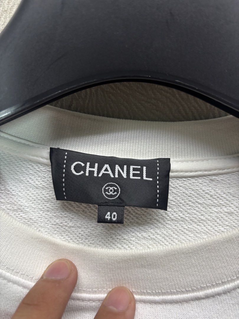 Coco Chanel Crewneck (Category: Coats, Jackets and Outerwear) located in Baybay. Submitted by thrift.ed2023 (Listing ID 1468018569, Image 3). Description: Coco Chanel Crewneck Large to XL 22x25 No Issue Good as New .