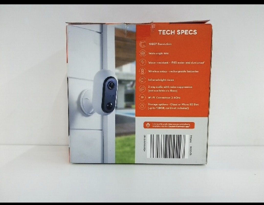 Cocoon Smart Wireless Security Camera – 1080p Full HD (Category: Security Systems & CCTV Cameras) located in Pasig City. Submitted by realistic28 (Listing ID 1467868156, Image 2). Description: Cocoon Smart Wireless Security Camera – 1080p Full HD Description: Protect your home with the Cocoon Smart Wireless Security Camera! 🏠 Featuring 1080p Full HD video, infrared night vision, smart motion detection, and a built-in siren for added security. It