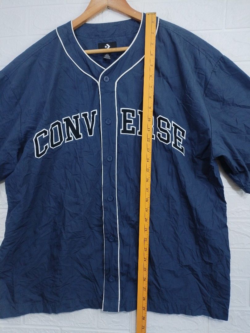 Converse Navy Blue Baseball Jersey Shirt (Category: Activewear) located in Davao. Submitted by salupannino2016-98573 (Listing ID 1467950062, Image 3). Description: CONVERSE BASEBALL SHIRT XL ON TAG WIDTH..24 LENGTH..29 NAVY SLIGHTLY USED 890/FREESHIP TNX ADMIN..☺.