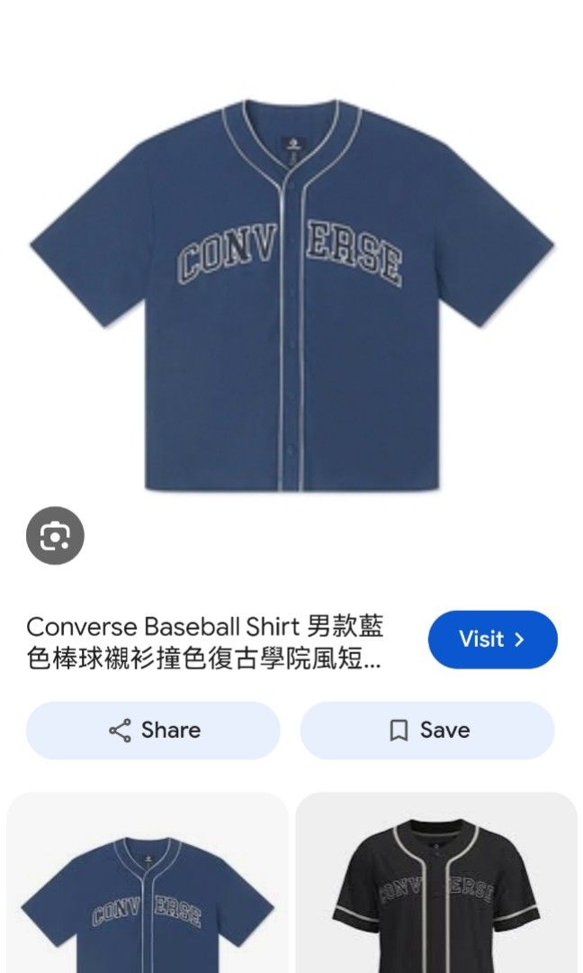 Converse Navy Blue Baseball Jersey Shirt (Category: Activewear) located in Davao. Submitted by salupannino2016-98573 (Listing ID 1467950062, Image 2). Description: CONVERSE BASEBALL SHIRT XL ON TAG WIDTH..24 LENGTH..29 NAVY SLIGHTLY USED 890/FREESHIP TNX ADMIN..☺.