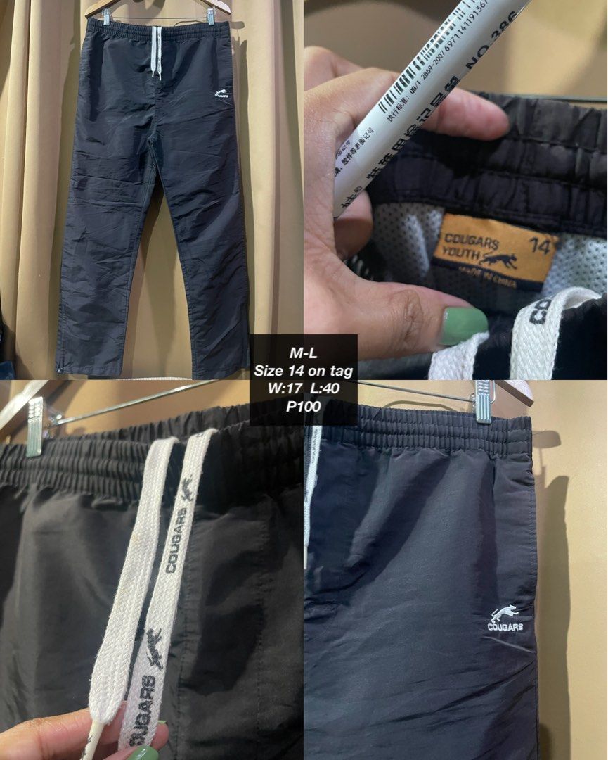 Cougars Youth Black Track Pants Size 14 (Category: Joggers) located in Quezon City. Submitted by smileclothingline (Listing ID 1467841745, Image 1). Description: 🚚Courier: J&T/Lalamove/Gogoexpress 📍Shipping fee depends on your location 💸Mode of Payment: BPI/Gcash/Paymaya ‼️Payment first, only then will ship the item.