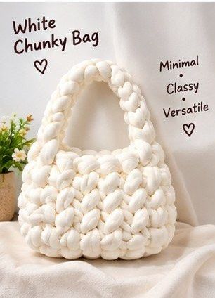 Cozzy CLOUD Bagz (Category: Luxury Bags & Wallets) located in Manila. Submitted by safephoenix.86ea76 (Listing ID 1468045420, Image 2). Description: Crochet chunky tube bags .