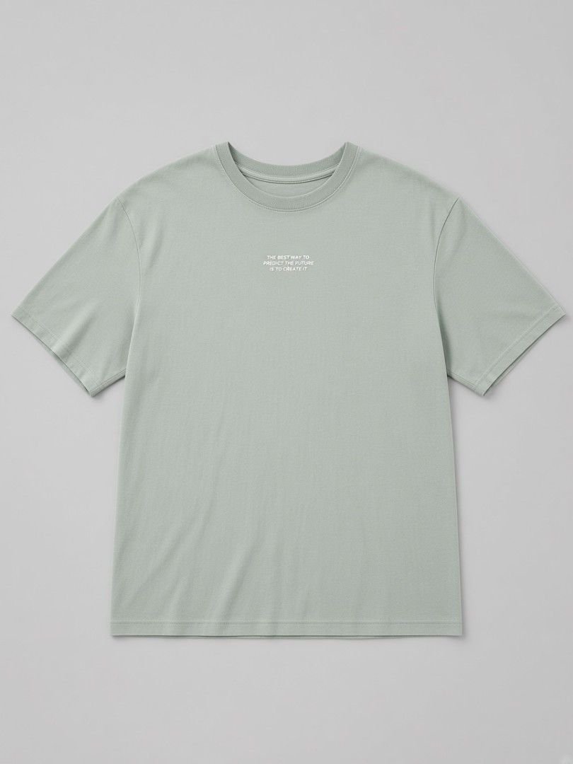 Create Your Future Light Green Tee (Category: Tshirts & Polo Shirts ) located in Lapu Lapu. Submitted by rebuild.arkives (Listing ID 1467939533, Image 2). Description: ‎Create Your Future Light Green Tee ‎ ‎📏 Size Guide (Inches): ‎Length - 28 ‎Width - 21 ‎ ‎Color: 10/10 ‎Condition: 10/10 ‎Issue: None ‎ ‎📝 Heads up: ‎• This is a thrift item so please manage your expectations. ‎• Color may slightly differ due to lighting. ‎• Washed and ready to w