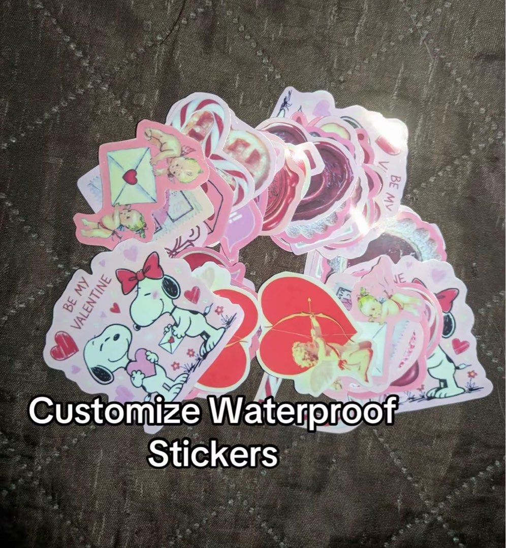 Customize Waterproof Stickers (Category: Other Merchandise) located in Antipolo. Submitted by bellemb05 (Listing ID 1467962092, Image 1). Description: ✨ Custom Waterproof Stickers ✨ Get your favorite photos, images, logos, or aesthetic designs turned into high-quality waterproof stickers! 💡 Pricing & Order Details: * Price: ₱1 per sticker * Minimum Order: 20 stickers (₱20 total minimum per order) 🛍️ How to Order: * Send Photos: Send your prefer