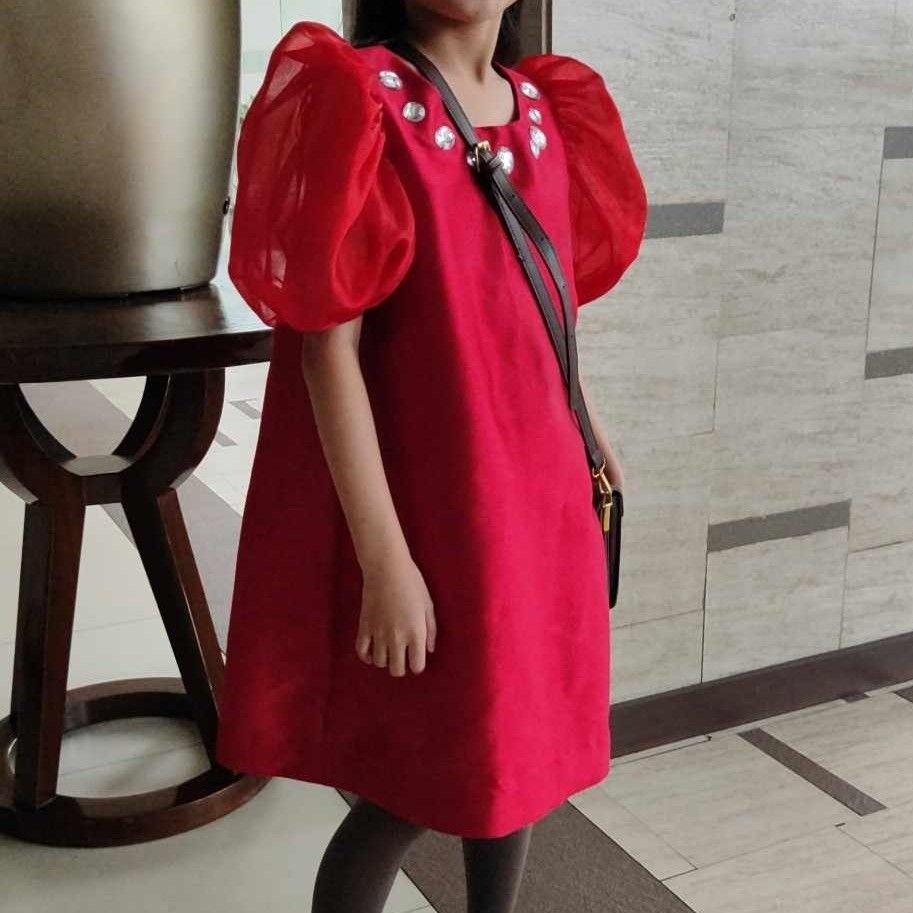Custom-made Red Puffedsleeve A-line Dress (Category: Babies & Kids Fashion) located in Mandaluyong City. Submitted by itsmeredshoujo (Listing ID 1467916721, Image 2). Description: Custom-made Red Puffedsleeve A-line Dress Still in good Condition (VGUC) Fits 7-19 Yrs old (Slim) - We only Have 1 Stock Per Item - This Is Prelove Clothes So Please Manage Your Expectations - All Items Are In Good Condition Unless Stated - Other Details Are Indicated O