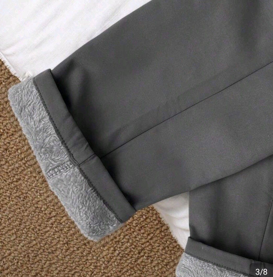 Dark Grey Fleece Lined Winter Sweatpants (Category: Babies & Kids Fashion) located in Imus. Submitted by maggieforce (Listing ID 1467932875, Image 3). Description: - size 10Y in Shein but worn by my 7Y old son (33 to 34 kg) - Color: Dark Grey - Ultra-warm thick fleece lining for cold weather - Elastic waistband with adjustable drawstring - Convenient front pockets - Stylish woven patch label on the front leg - Straight leg fit for maximum comfort